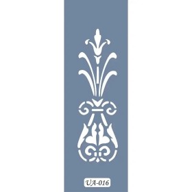 UA16 Barok UA Seri Stencil 10x25cm