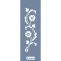 UA17 Floral UA Seri Stencil 10x25cm