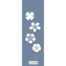 UA20 Floral UA Seri Stencil 10x25cm