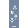 UA23 Floral UA Seri Stencil 10x25cm