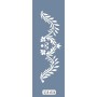 UA34 Floral UA Seri Stencil 10x25cm