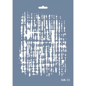 MA13 Mix Media Soyut Çizgi Stencil 21x29cm
