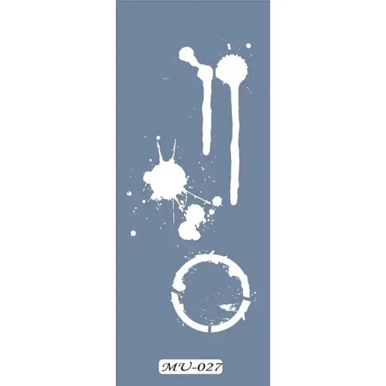 MU27 Mix Media Damla Stencil
