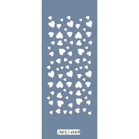 MU49 Mix Media Kalp Stencil