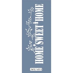MU51 Mix Media Home Sweet Home Stencil