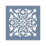 EHD40 Fayans Model Desenli Kare Stencil 25x25 cm