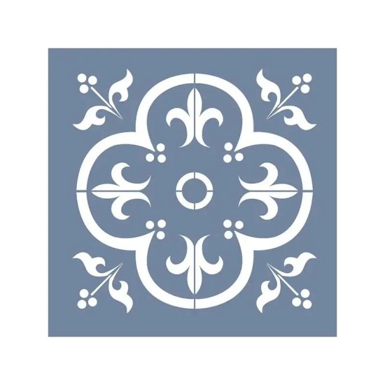 HD182 Fayans Model Geometrik Desen Stencil 25x25 cm