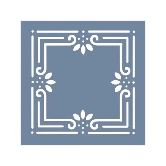 EHD07 Fayans Model Köşe Desen Stencil 30x30 cm