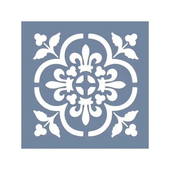 EHD08 Fayans Model Floral Desen Stencil 40x40 cm