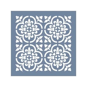 EHD10 Fayans Model Floral Fayans Stencil 25x25 cm