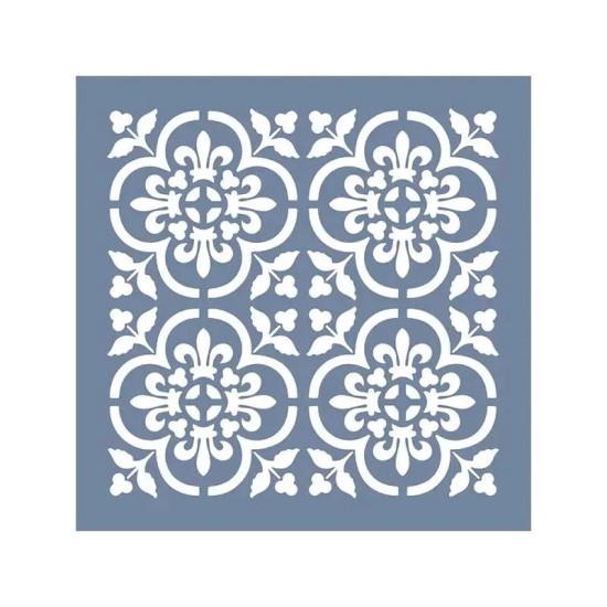 EHD10 Fayans Model Floral Fayans Stencil 40x40 cm