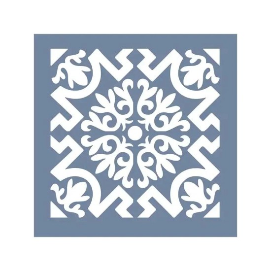 EHD22 Fayans Model Dekoratif Desen Stencil 45x45 cm