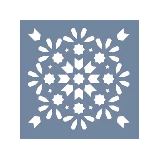 EHD37 Fayans Model Geometrik Desen Stencil 45x45 cm