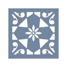 EHD38 Fayans Model Çiçek Desenli Stencil 30x30 cm