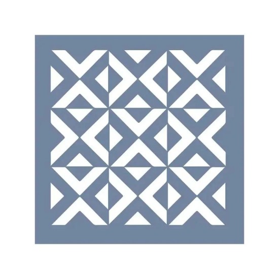 EHD39 Fayans Model Geometrik Desen Stencil 20x20 cm