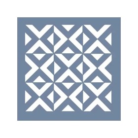 EHD39 Fayans Model Geometrik Desen Stencil 45x45 cm