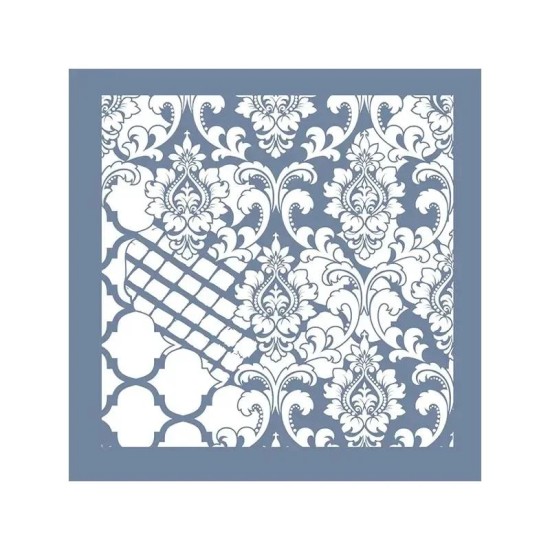 GCS004 Kolaj Model Grunge Duvar Stencil 45x45cm