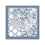 GCS004 Kolaj Model Grunge Duvar Stencil 45x45cm