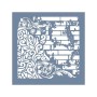 GCS005 Kolaj Model Grunge Duvar Stencil 45x45cm