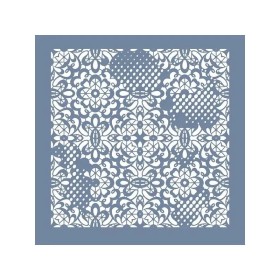 GCS006 Kolaj Model Grunge Duvar Stencil 45x45cm