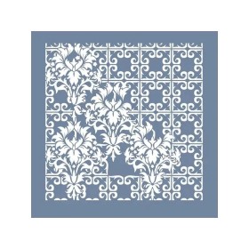 GCS009 Kolaj Model Grunge Duvar Stencil 45x45cm