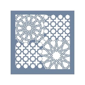 GCS010 Kolaj Model Grunge Duvar Stencil 45x45cm