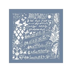 GCS013 Kolaj Model Grunge Duvar Stencil 45x45cm