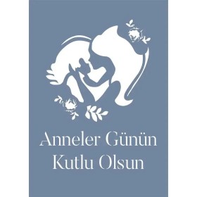 AG03 Anneler Günü Model Stencil Serisi 21x30cm