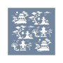 JP03 Japon Bahçesi Stencil 45x45cm