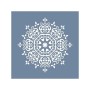 EHD66 Mandala Model Çiçek Stencil 30x30 cm