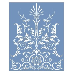 EHD68 Göbek Model Floral Stencil 20x25cm