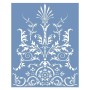 EHD68 Göbek Model Floral Stencil 20x25cm