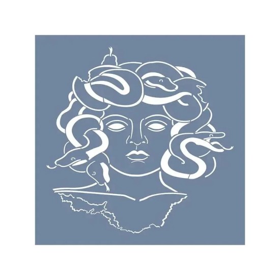 EHAN09 Medusa Desen Stencil 45x45cm