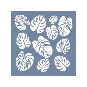 EHB02 Yaprak Desen Stencil 45x45cm