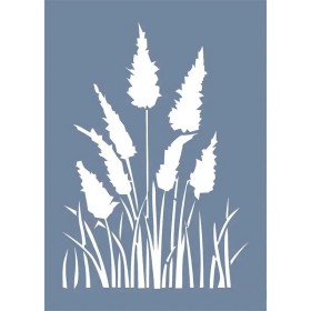 EHB07 Saz Desen Stencil 25x35cm