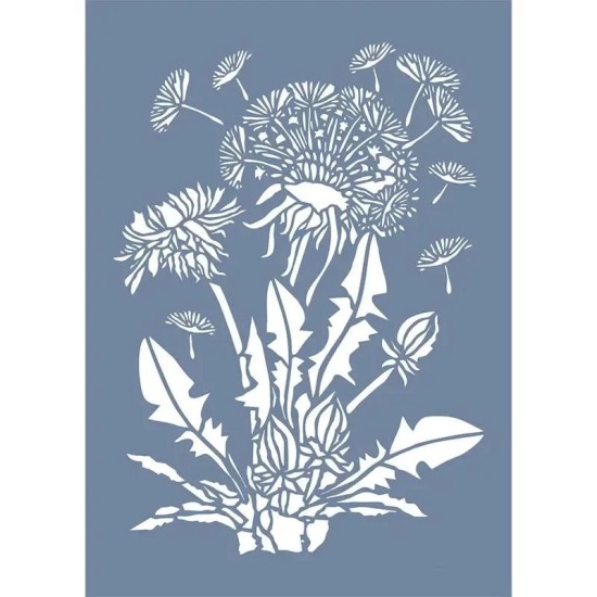 EHB10 Karahindiba Desen Stencil 25x35cm