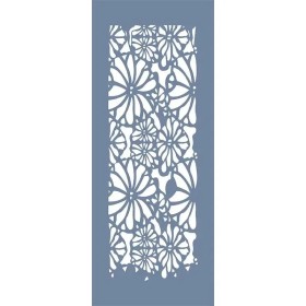 EHBR02 Yaprak Desen Stencil 10x25cm