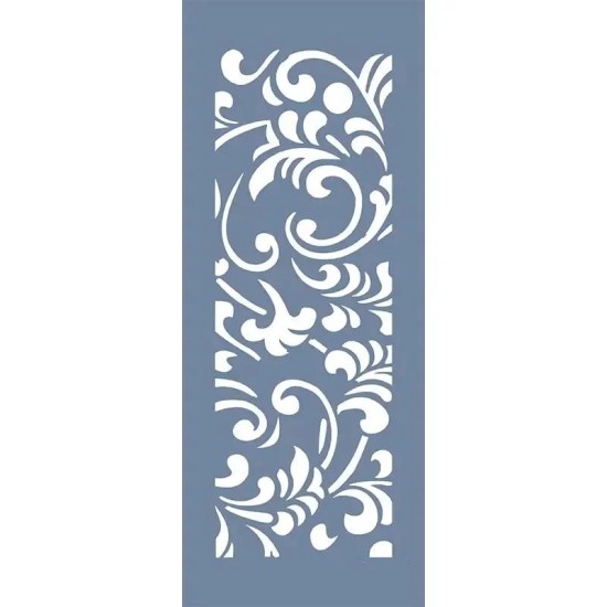 EHBR18 Yaprak Desen Stencil 10x25cm