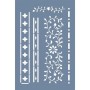 EHBR23 Bordür Desen Stencil 30x45cm