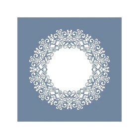 EHÇV04 Çiçek Çerçeve Desen Stencil 25x25cm