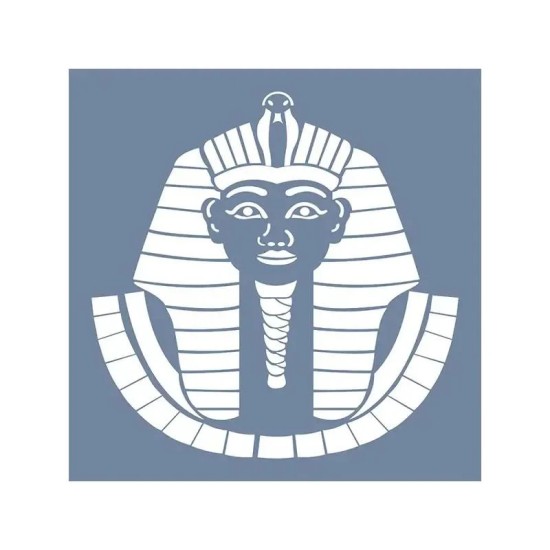 EHDN02 Tutankhamun Desen Stencil 45x45cm