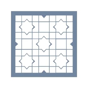 EHGE05 Geometrik Desen Stencil 45x45cm