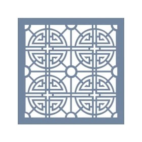 EHGE11 Geometrik Desen Stencil 45x45cm