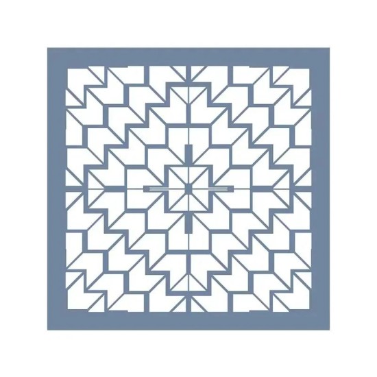 EHGE15 Geometrik Desen Stencil 45x45cm
