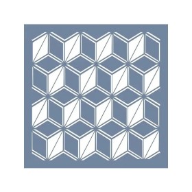 EHGE25 Geometrik Desen Stencil 45x45cm