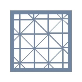 EHGE51 Geometrik Desen Stencil 45x45cm