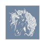 EHH07 Unicorn Desen Stencil 25x25cm