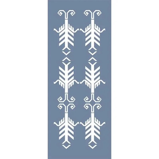 EHKM09 Kilim Desen Stencil 10x25cm