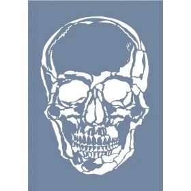 EHK03 Skull Desen Stencil 21x30cm