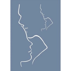 EHSG02 Sevgili Desen Stencil 21x30cm